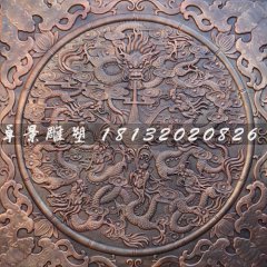 鍛造銅雕龍雕塑，銅龍浮雕