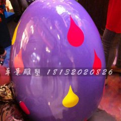 彩繪彩蛋雕塑，玻璃鋼彩蛋雕塑，圣誕節彩蛋雕塑