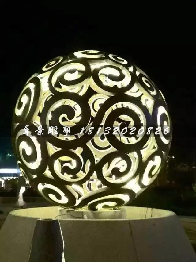 不銹鋼鏤空球雕塑，大型廣場不銹鋼，不銹鋼透光鏤空球雕塑