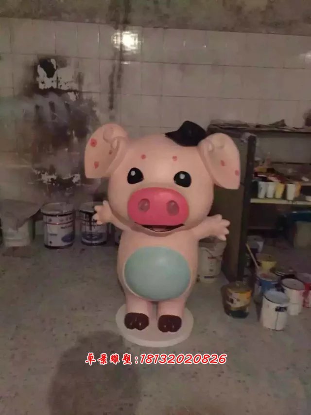 玻璃鋼卡通動物雕塑，玻璃鋼小動物雕塑