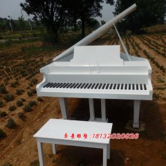 仿真鋼琴雕塑，玻璃鋼鋼琴雕塑