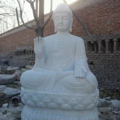 佛祖石雕，漢白玉佛祖雕塑