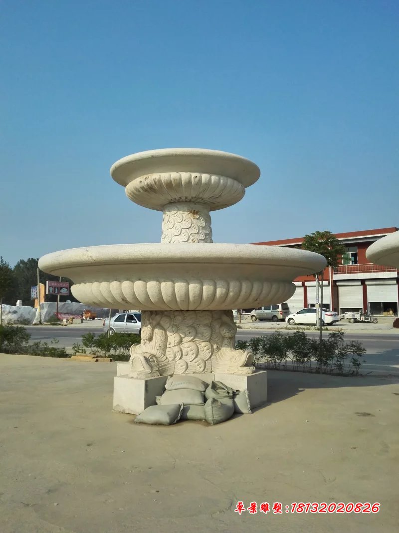 大理石噴泉，兩層石噴泉 (1)