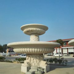 大理石噴泉，兩層石噴泉