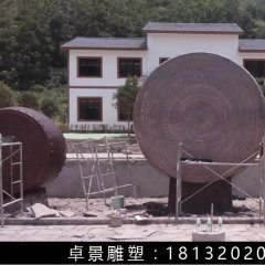 銅鼓，鑄銅鼓雕塑