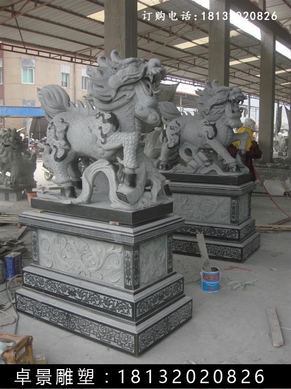 麒麟石雕，仿古麒麟石雕