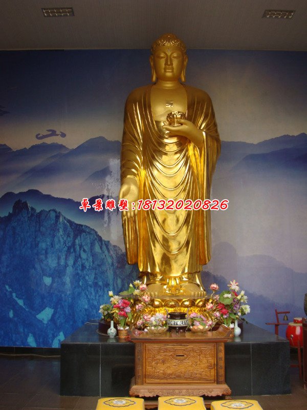 佛像銅雕，鎏金佛像銅雕