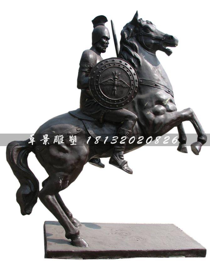 西方古典戰士銅雕,廣場古典人物雕塑