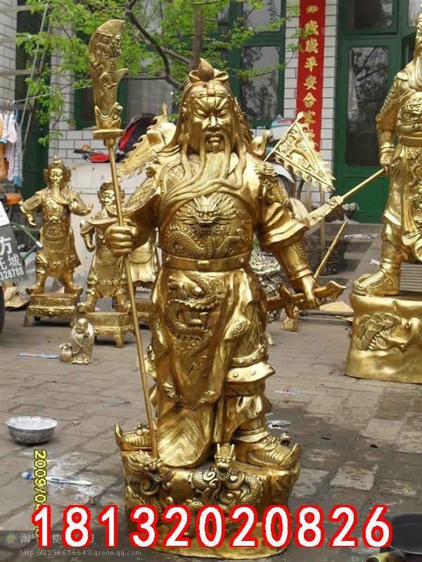 關(guān)公銅雕，鑄銅關(guān)公雕塑 (3)