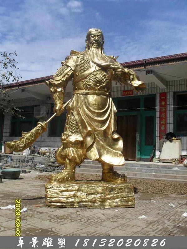 關公銅雕，鑄銅關公雕塑，關二爺銅雕