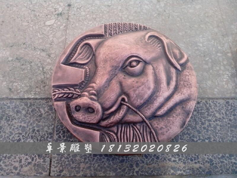 十二生肖銅浮雕，銅十二生肖浮雕 (4)