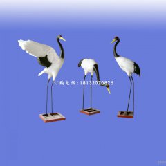 玻璃鋼仙鶴雕塑，玻璃鋼廣場(chǎng)仙鶴雕塑