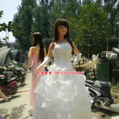 玻璃鋼美少女雕塑，卡通美少女玻璃鋼雕塑