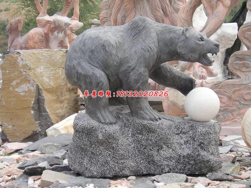 狗熊石雕，熊石雕