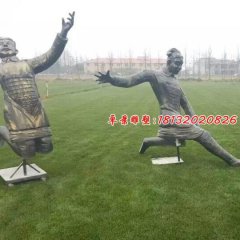 玻璃鋼兵馬俑雕塑，玻璃鋼仿銅人物雕塑
