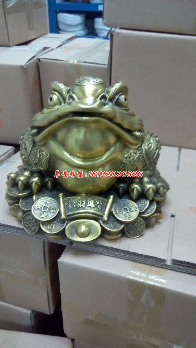 金蟾銅雕，三足金蟾，招財(cái)金蟾 (1)