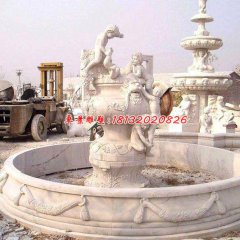 噴泉石雕，小天使噴泉雕塑