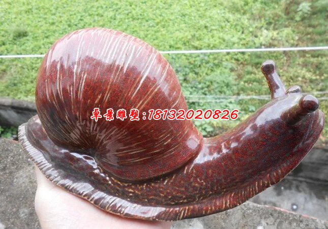 玻璃鋼蝸牛雕塑，玻璃仿真雕塑