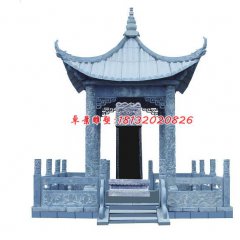 石雕涼亭，青石涼亭雕塑