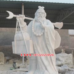 沙僧石雕，西游記人物石雕