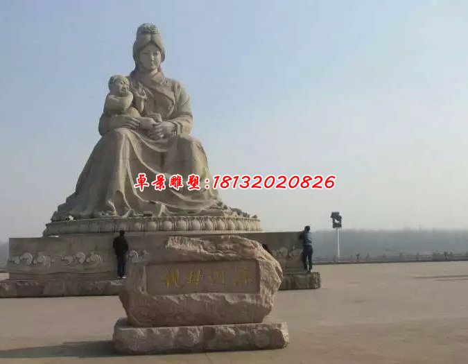黃河母親石雕，廣場人物雕塑