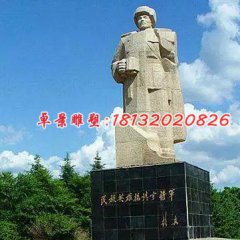 楊靖宇石雕，廣場英雄石雕