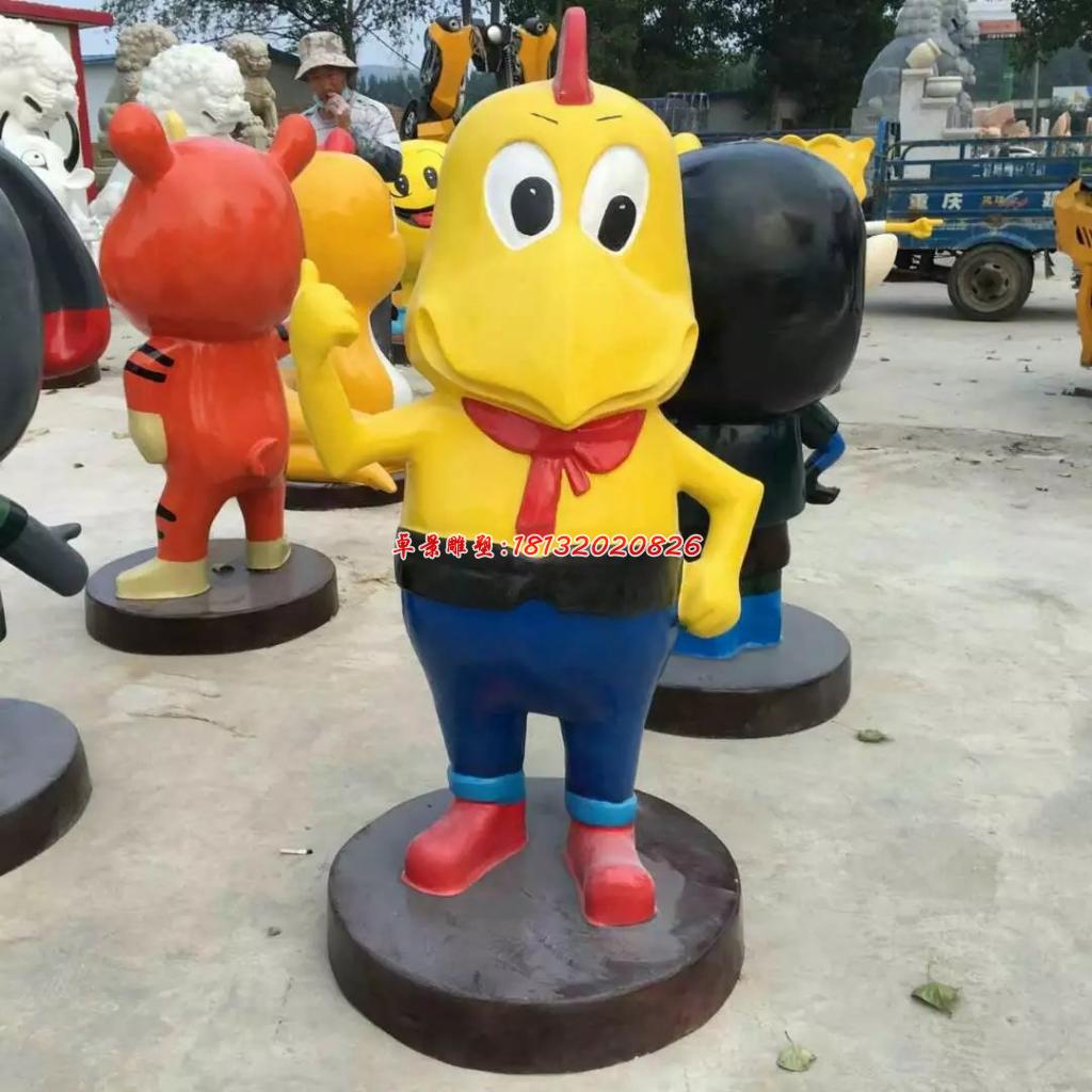 玻璃鋼十二生肖雕塑，玻璃鋼卡通動物雕塑 (8)