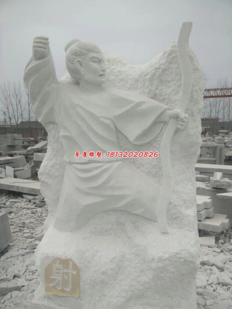 禮樂射御書數石雕，古代六藝石雕 (2)