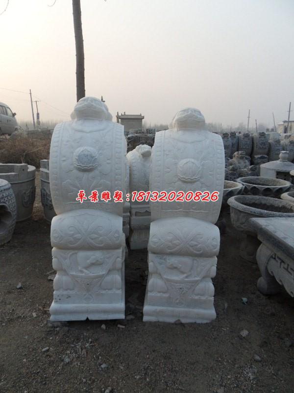 石雕門(mén)墩，漢白玉門(mén)墩雕塑 (3)