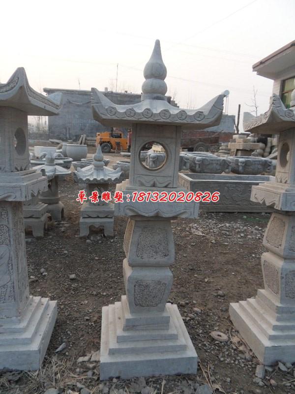 石燈雕塑，仿古石燈，公園景觀石雕 (3)