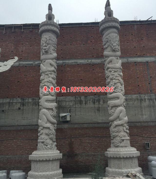龍柱石雕，華表石雕，廣場柱子雕塑