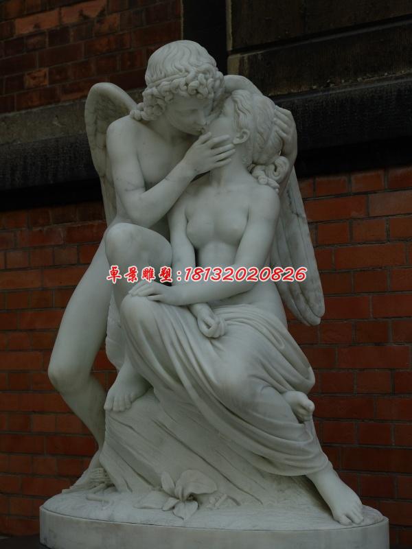 愛神石雕，漢白玉西方人物石雕