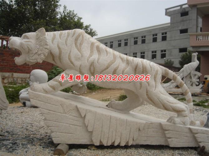 老虎石雕，虎嘯山林石雕 (5)