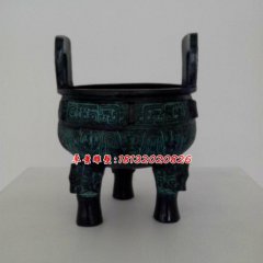 青銅鼎，三足鼎雕塑，銅香爐