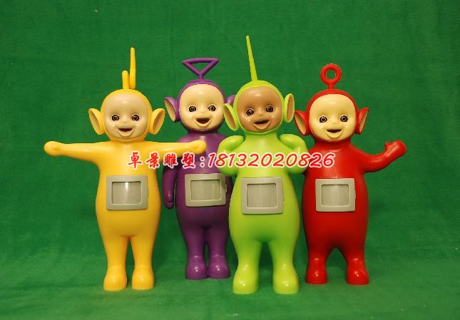 玻璃鋼天線寶寶雕塑，玻璃鋼卡通人物雕塑