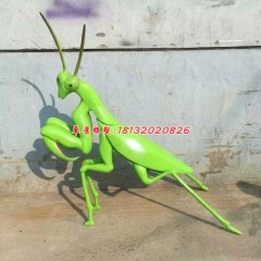 玻璃鋼螳螂雕塑，玻璃鋼卡通昆蟲(chóng)雕塑