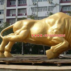 拓荒牛銅雕，企業銅牛雕塑