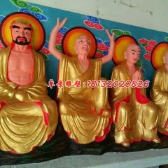 玻璃鋼羅漢雕塑，十八羅漢玻璃鋼雕塑