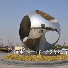 不銹鋼球雕塑，廣場(chǎng)球不銹鋼雕塑
