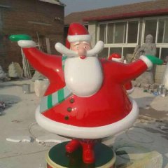 玻璃鋼圣誕老人雕塑，卡通動漫雕塑