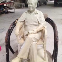 漢白玉毛主席石雕，廣場石雕