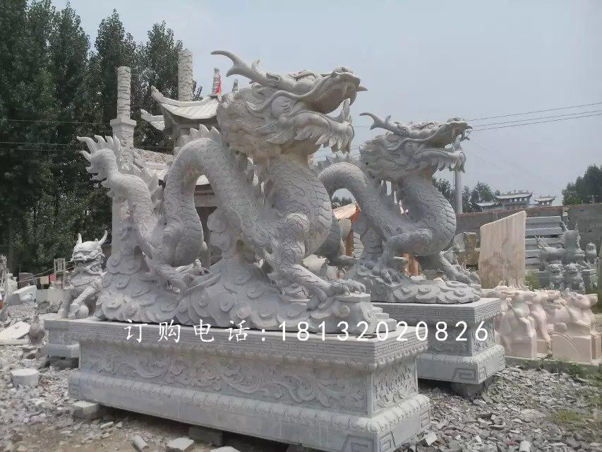 龍石雕，青龍石雕，青石龍雕塑 (1)