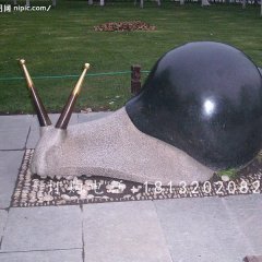 公園動(dòng)物石雕，大理石蝸牛