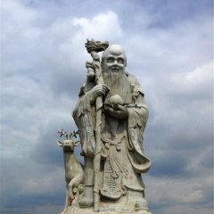 老壽星雕塑，大型人物石雕