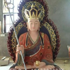 玻璃鋼地藏王菩薩，佛像雕塑