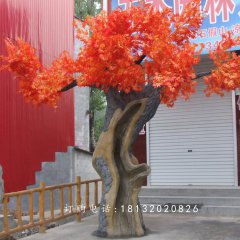玻璃鋼楓樹雕塑，仿真玻璃鋼雕塑