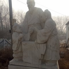 孔融讓梨石雕，廣場人物石雕