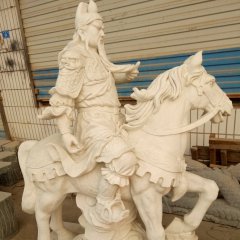 關(guān)公騎馬石雕，廣場(chǎng)人物石雕