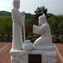 棄官尋母石雕，二十四孝石雕