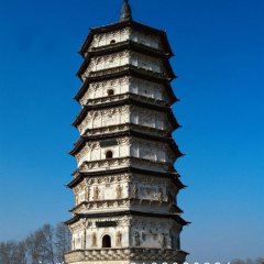 佛塔石雕，大理石佛塔雕塑